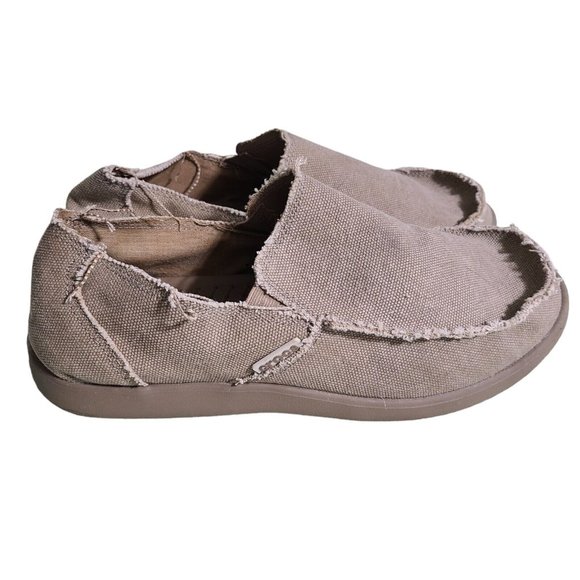 CROCS Other - Crocs Mens 12M Santa Cruz Slip-On Shoe Khaki Beige Casual Comfort Canvas 10128